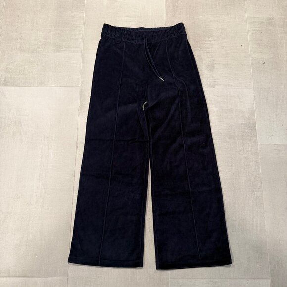 NWT H&M Wide-Leg Velour Joggers - Picture 3 of 8